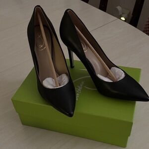 Sam Edelman Black Leather Heels